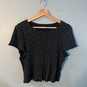 American Eagle Floral Baby Tee
